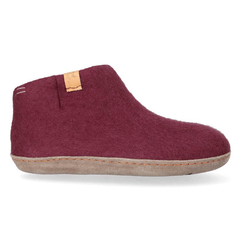 Mula Wool Felt Slippers Vineyard
