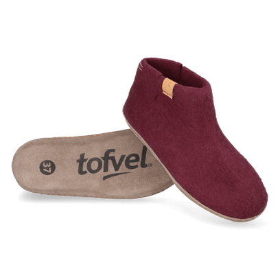 Mula Wool Felt Slippers Vineyard