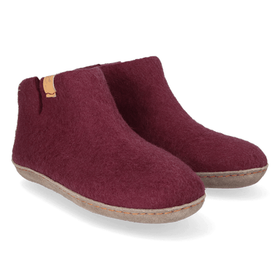 Mula Wool Felt Slippers Vineyard