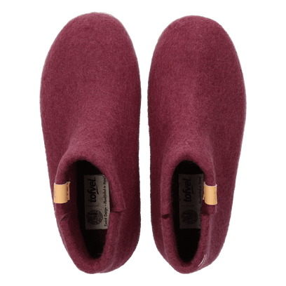 Mula Wool Felt Slippers Vineyard