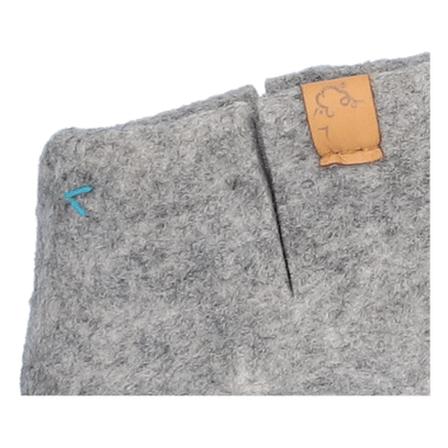 Mula Wool Felt Slippers Marbled Light Grey