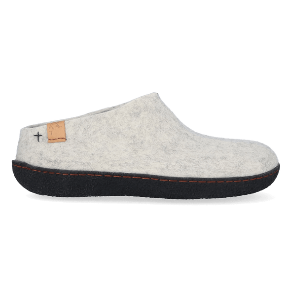 Slipa Wool Felt Slip-on Slippers Natural Delta Slipa Wool Felt Slip-on Slippers Natural Delta