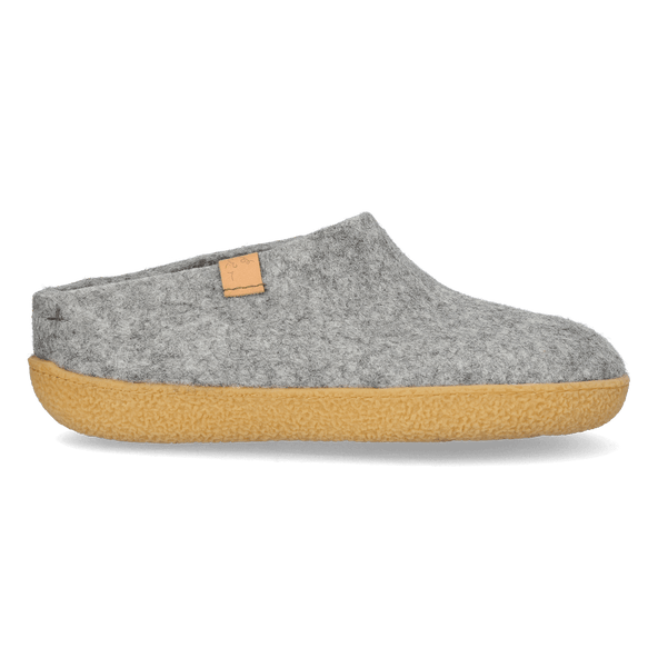 Slipa Maha Wool Felt Slip-On Slippers Marbled Light Grey Slipa Maha Wool Felt Slip-On Slippers Marbled Light Grey