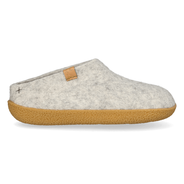 Slipa Maha Wool Felt Slip-On Slippers Natural Delta Slipa Maha Wool Felt Slip-On Slippers Natural Delta