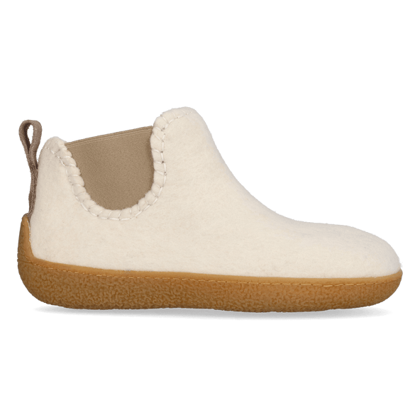 Celsi Wool Felt Slippers White Celsi Wool Felt Slippers White