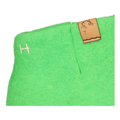 Mula wool felt slippers spring green