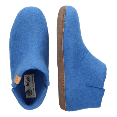 Mula wool felt slippers french blue