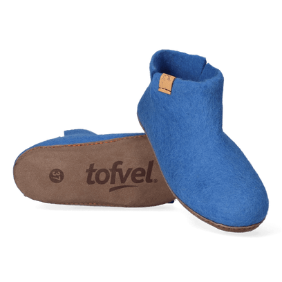 Mula wool felt slippers french blue