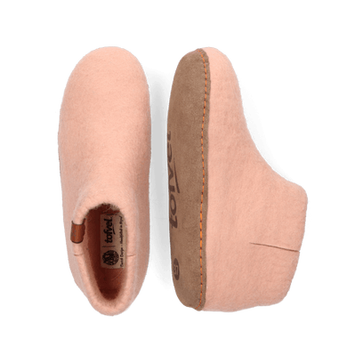 Mula wool felt slippers blush