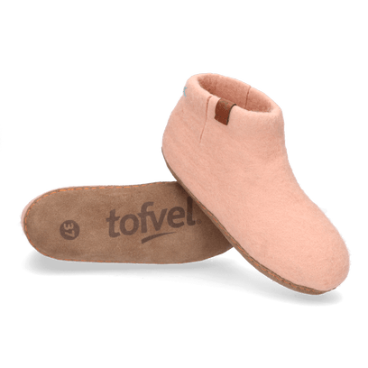 Mula wool felt slippers blush
