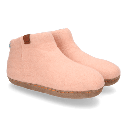 Mula wool felt slippers blush
