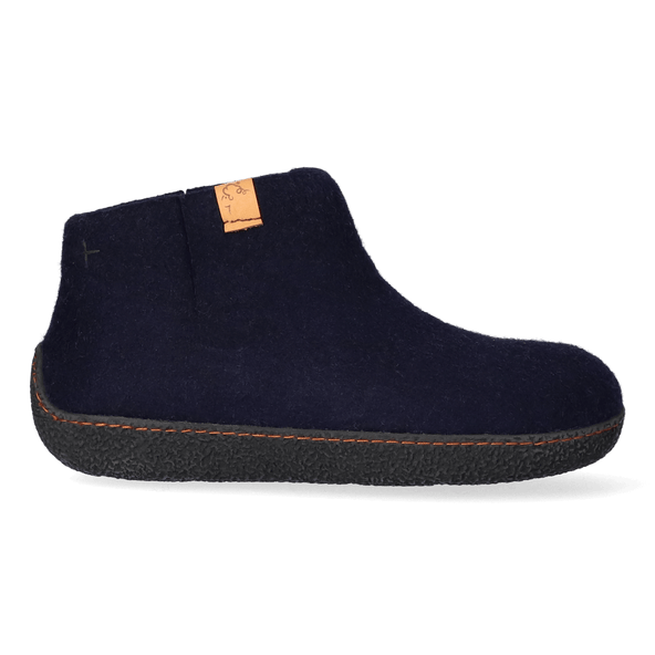 Rabara Wool Felt Slippers Navy Blue Rabara wool felt slippers navy blue