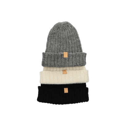 Topi Wool Beanie White