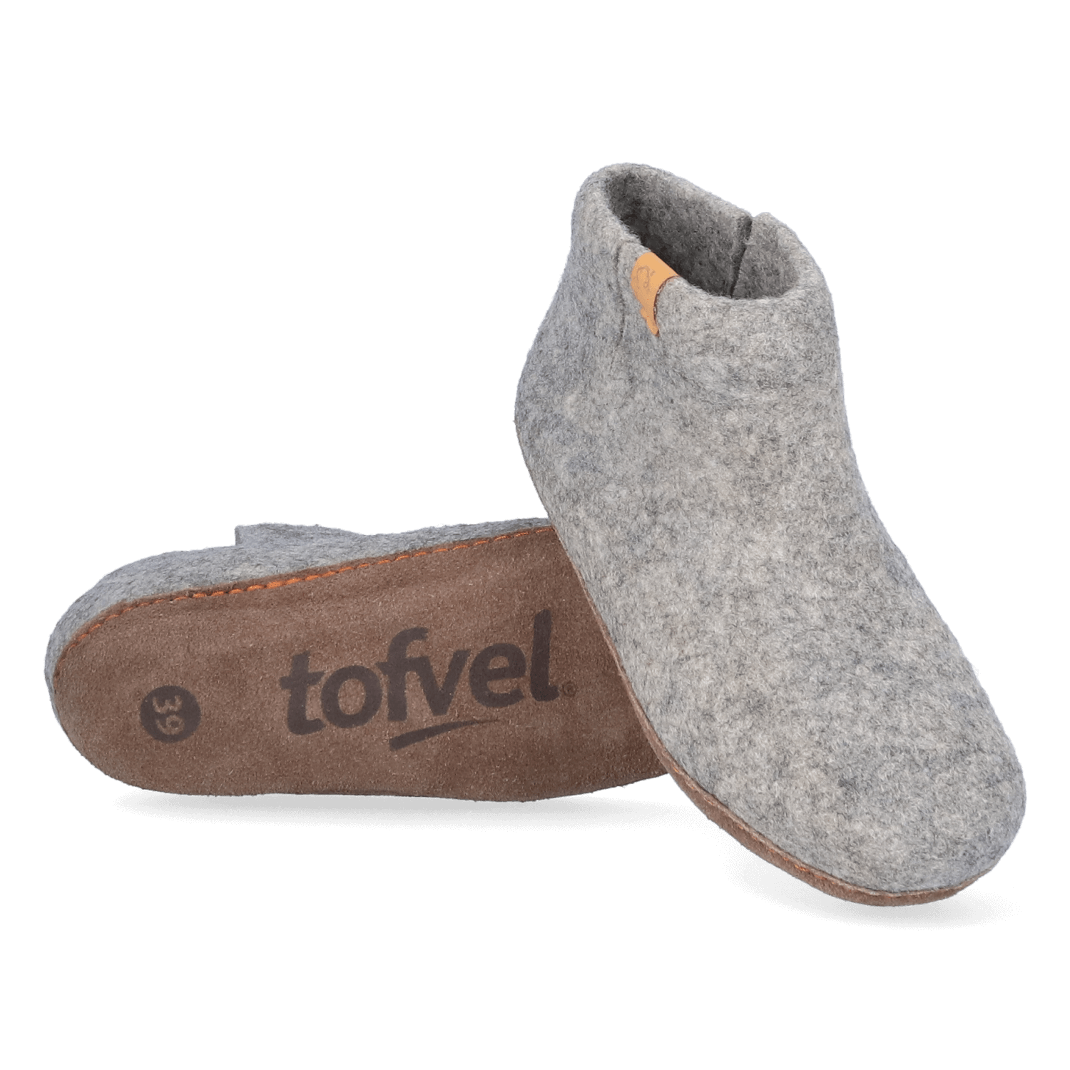 Mula Hand Felted Slippers Grey TF1000-42 Tofvel Tofvel Europe
