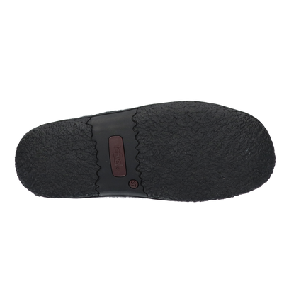Tibet wool felt slippers black/grey