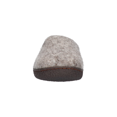 Tibet wool felt slippers grey/natural