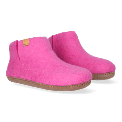 Mula wool felt slippers pink