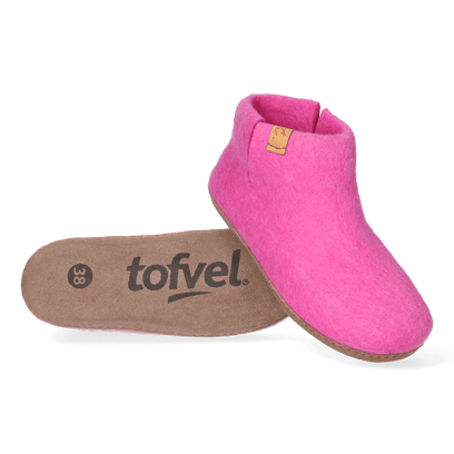 Mula wool felt slippers pink