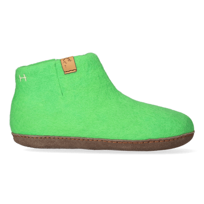 Mula wool felt slippers spring green