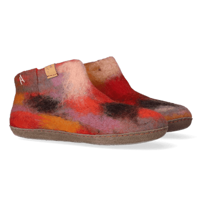 Mula Lungta wool felt slippers multi