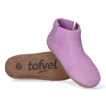 Mula wool felt slippers lilac