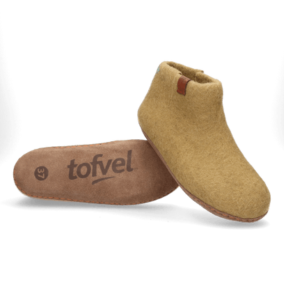 Mula wool felt slippers camo green