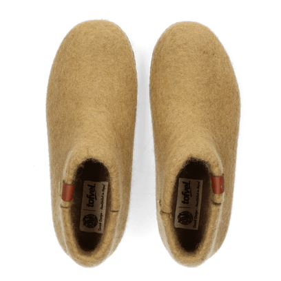 Mula wool felt slippers camo green