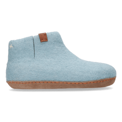 Mula wool felt slippers light blue