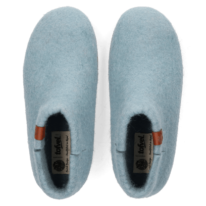 Mula wool felt slippers light blue