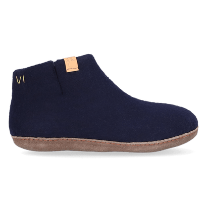 Mula wool felt slippers navy blue