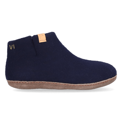 Mula wool felt slippers navy blue