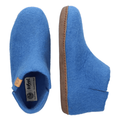 Mula wool felt slippers french blue