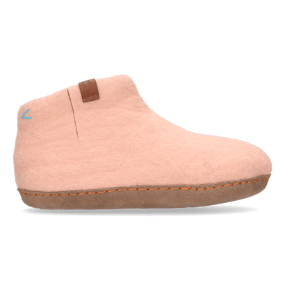 Mula wool felt slippers blush