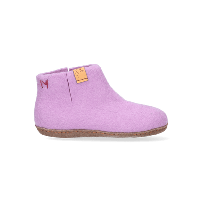 Luna Kids wool felt slippers lilac