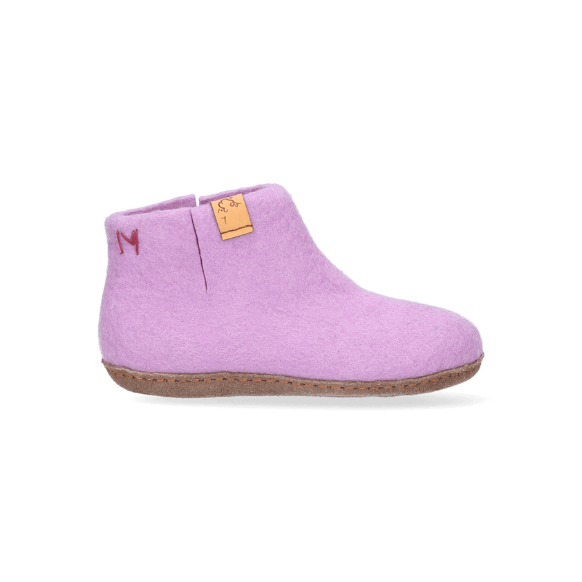 Luna Kids wool felt slippers lilac