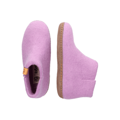 Luna Kids wool felt slippers lilac