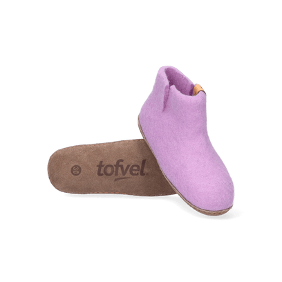 Luna Kids wool felt slippers lilac