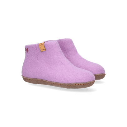 Luna Kids wool felt slippers lilac