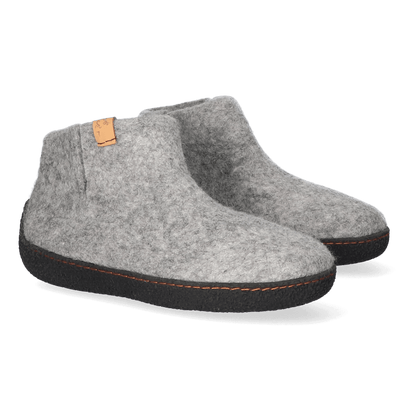 Rabara wool felt slippers marbled light grey