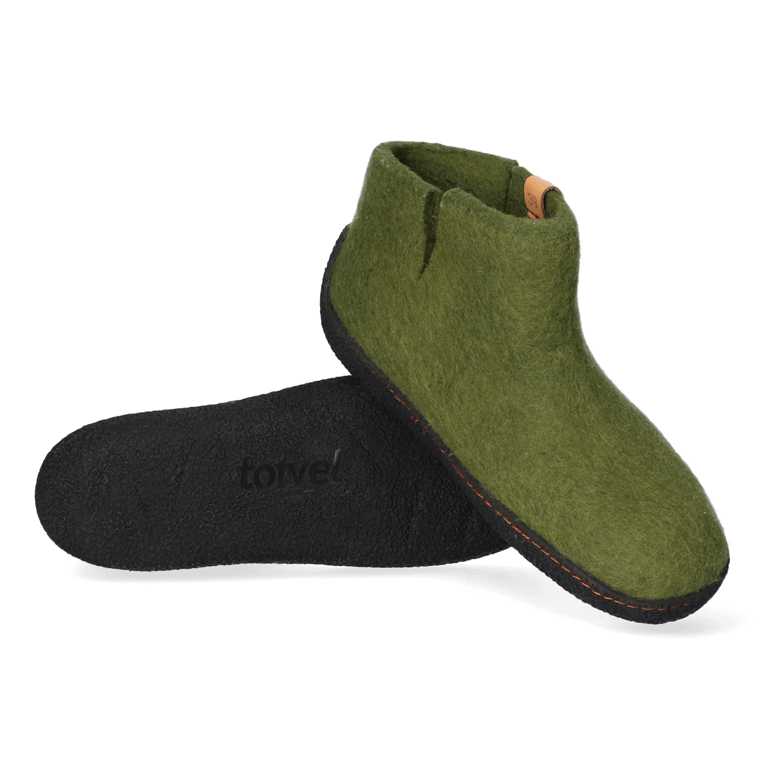 Rabara Hand Felted Slippers Green TF2000-58 Tofvel Tofvel Europe