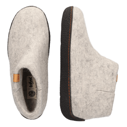 Rabara wool felt slippers natural delta